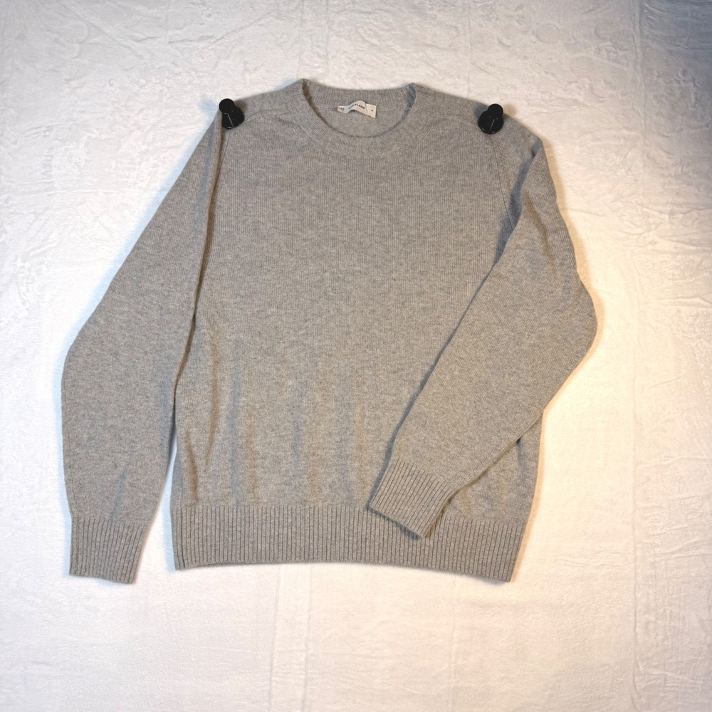 Everlane ReCashmere Crewneck Sweater Grey 100% Cashmere Size M